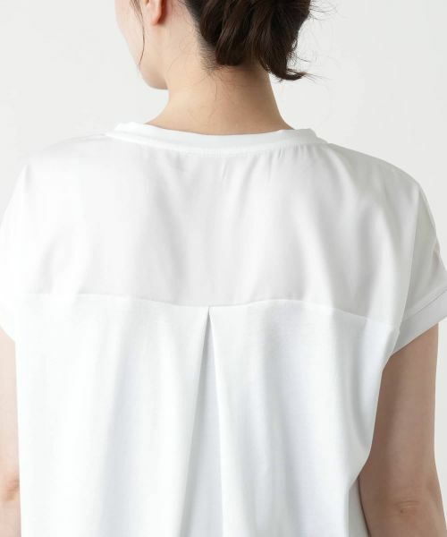 Leilian / レリアン カットソー | 異素材切替カットソー | 詳細14