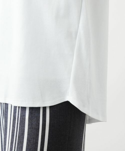 Leilian / レリアン カットソー | 異素材切替カットソー | 詳細16