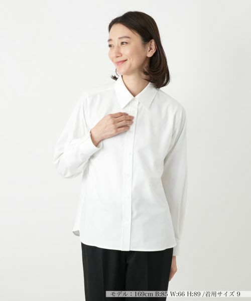 Leilian/レリアン レギュラーカラーブラウス アイボリー 13(XL) Leilian/レリアン レギュラーカラーブラウス アイボリー 13(XL)