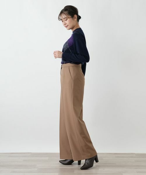 Leilian / レリアン その他パンツ | センタープレスワイドパンツ | 詳細5
