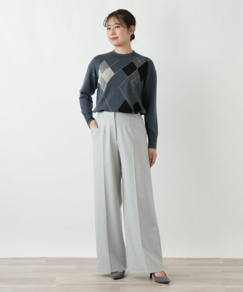 Leilian / レリアン その他パンツ | センタープレスワイドパンツ | 詳細7