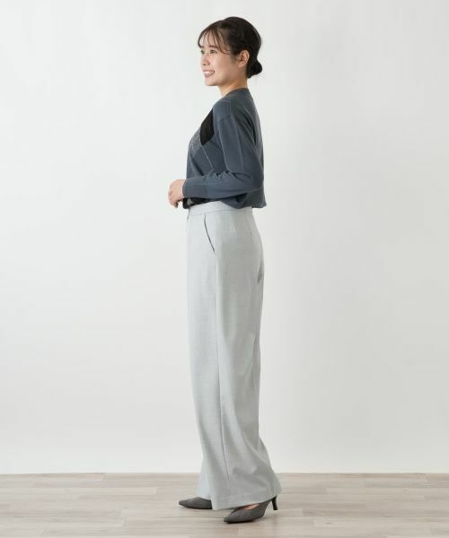 Leilian / レリアン その他パンツ | センタープレスワイドパンツ | 詳細8