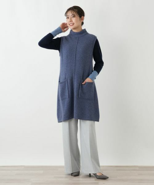 Leilian / レリアン テーラードジャケット | カシミヤニットベスト | 詳細1