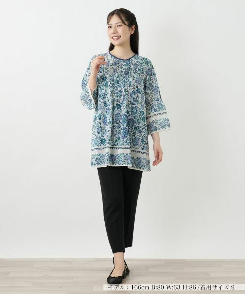 Leilian / レリアン シャツ・ブラウス | プリントレースブラウス | 詳細1