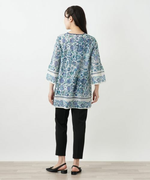Leilian / レリアン シャツ・ブラウス | プリントレースブラウス | 詳細3