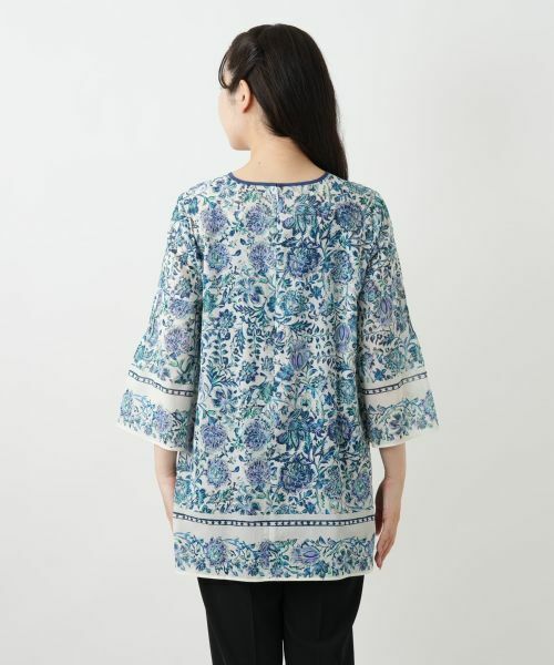 Leilian / レリアン シャツ・ブラウス | プリントレースブラウス | 詳細6