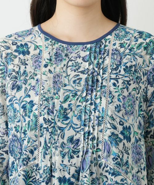 Leilian / レリアン シャツ・ブラウス | プリントレースブラウス | 詳細7