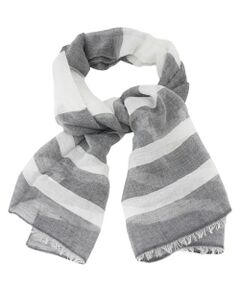 Leilian / レリアン マフラー・ショール・スヌード・ストール | ボーダー柄ストール