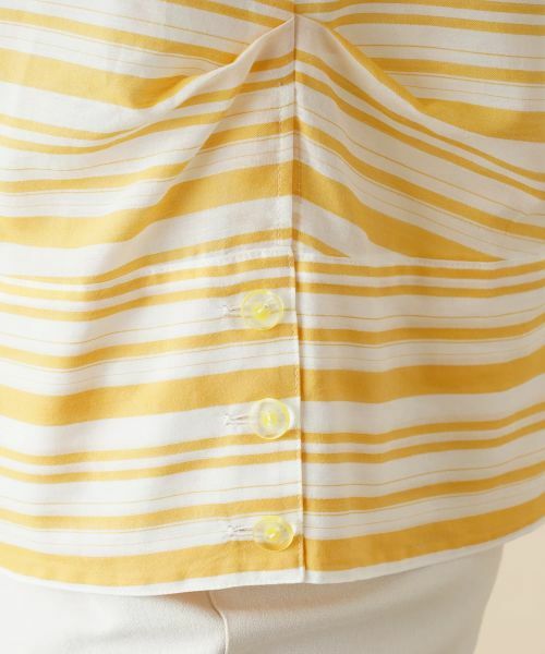 Leilian / レリアン シャツ・ブラウス | 切替ボーダーハイネックブラウス | 詳細12