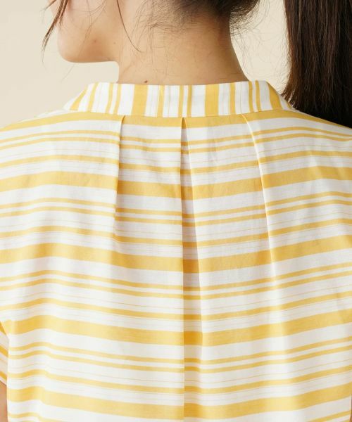 Leilian / レリアン シャツ・ブラウス | 切替ボーダーハイネックブラウス | 詳細8