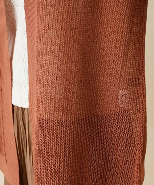 Leilian / レリアン カーディガン・ボレロ | 透かし編みニットカーディガン | 詳細10