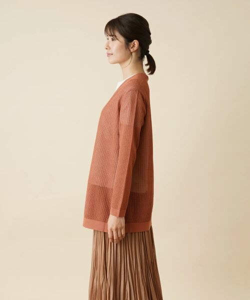 Leilian / レリアン カーディガン・ボレロ | 透かし編みニットカーディガン | 詳細5