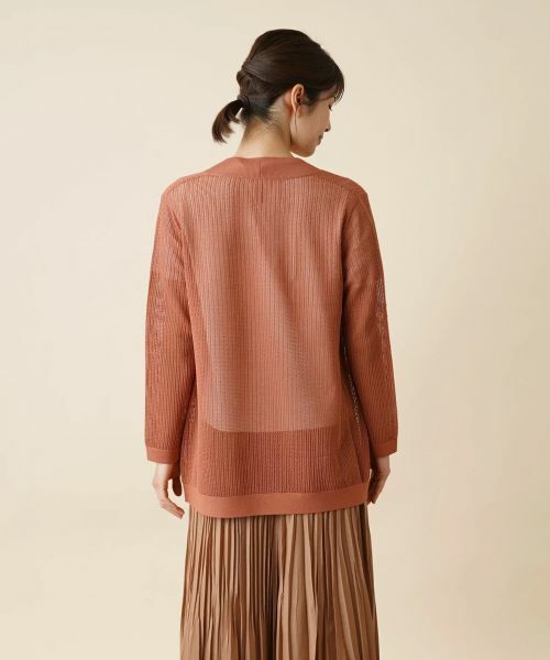 Leilian / レリアン カーディガン・ボレロ | 透かし編みニットカーディガン | 詳細6