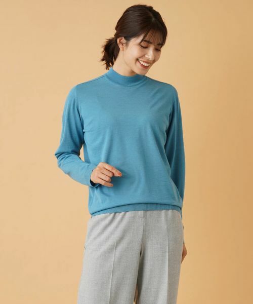 Leilian / レリアン ニット・セーター | ハイネックニット【GEMMA】(コバルトブルー)