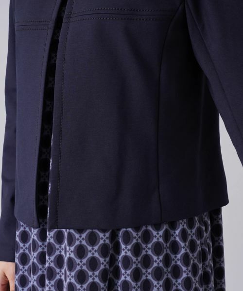 Leilian / レリアン テーラードジャケット | ストレッチノーカラージャケット | 詳細12