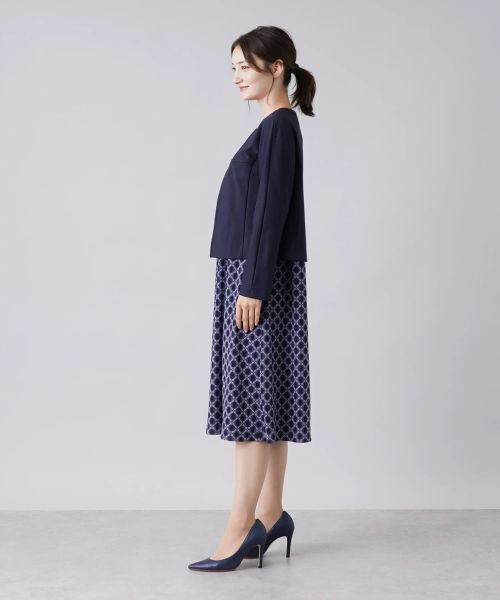 Leilian / レリアン テーラードジャケット | ストレッチノーカラージャケット | 詳細2