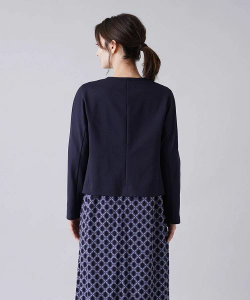 Leilian / レリアン テーラードジャケット | ストレッチノーカラージャケット | 詳細6