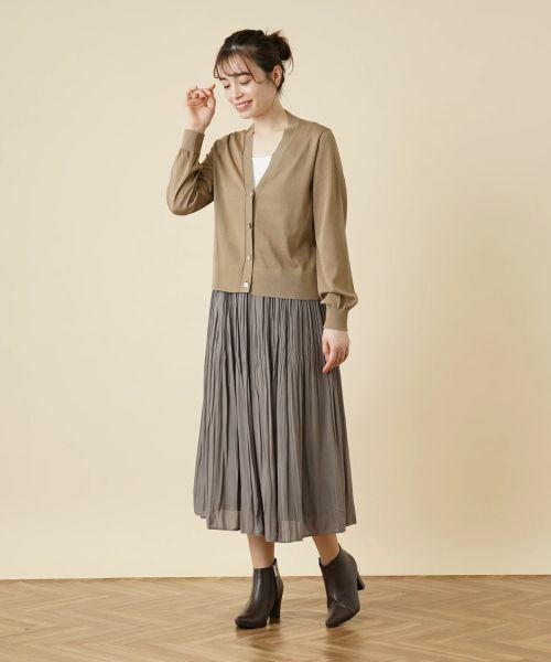 Leilian / レリアン カーディガン・ボレロ | ラメシアーカーディガン | 詳細1