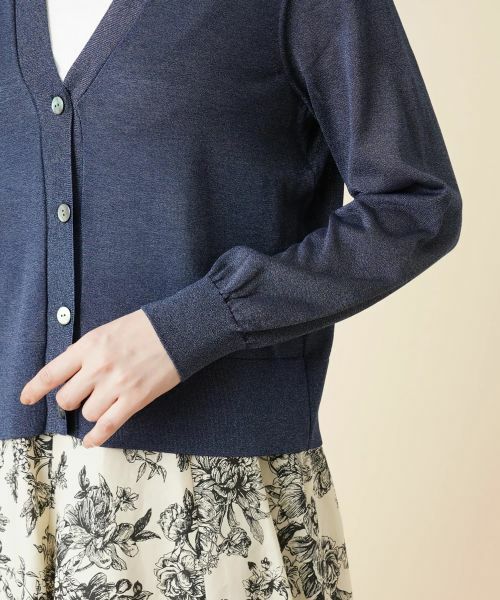 Leilian / レリアン カーディガン・ボレロ | ラメシアーカーディガン | 詳細12