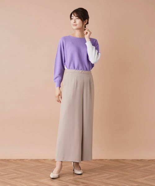 Leilian / レリアン その他パンツ | ワンタックワイドパンツ | 詳細12