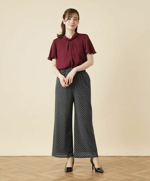 Leilian / レリアン その他パンツ | 総柄ワイドパンツ | 詳細1