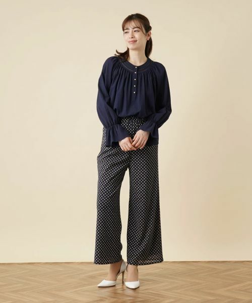 Leilian / レリアン その他パンツ | 総柄ワイドパンツ | 詳細4