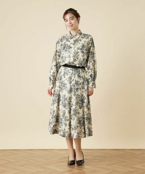 Leilian / レリアン シャツ・ブラウス | ボタニカルフラワーブラウス | 詳細1