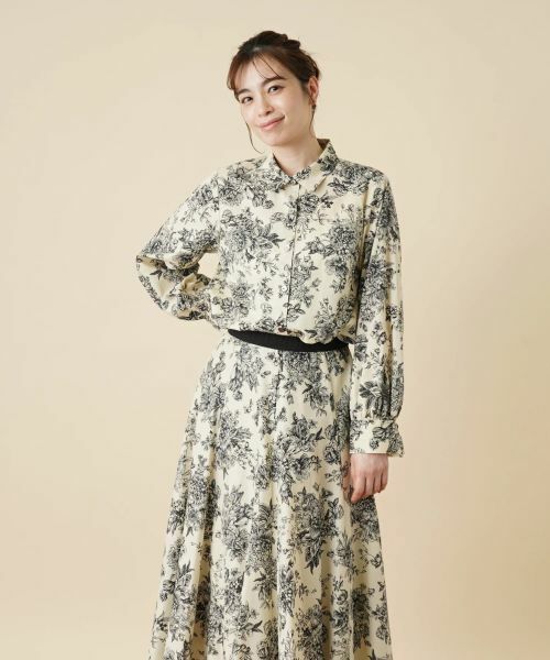 Leilian / レリアン シャツ・ブラウス | ボタニカルフラワーブラウス | 詳細4