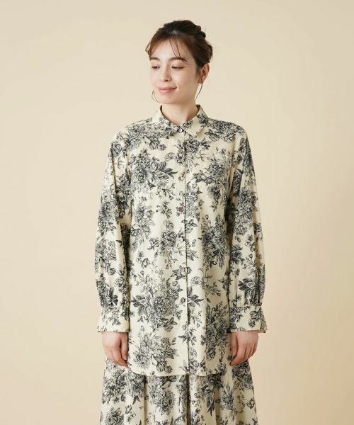 Leilian / レリアン シャツ・ブラウス | ボタニカルフラワーブラウス | 詳細5