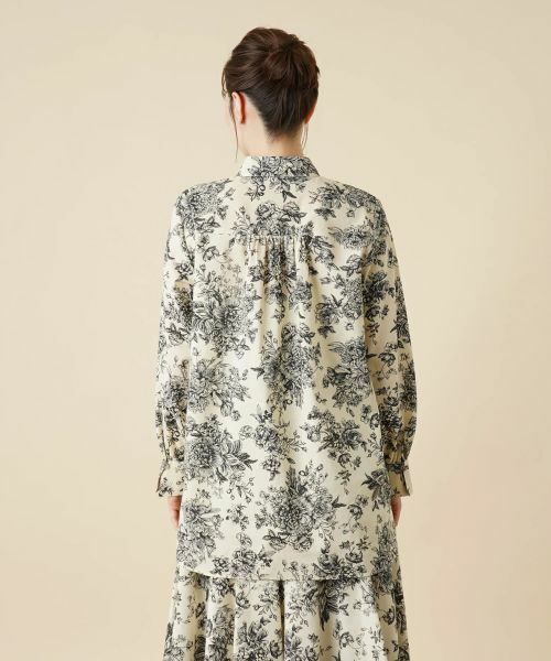Leilian / レリアン シャツ・ブラウス | ボタニカルフラワーブラウス | 詳細7