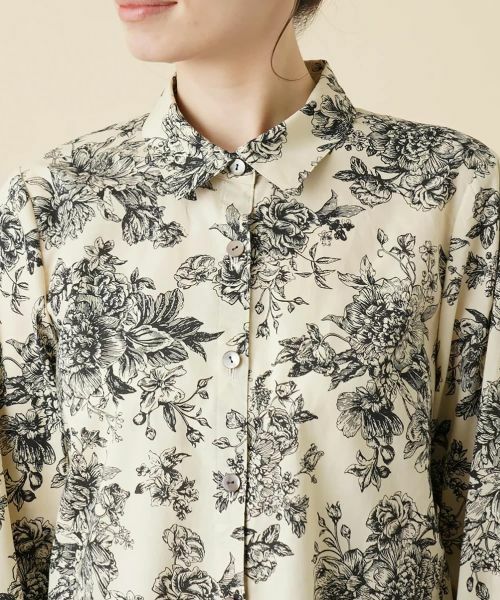 Leilian / レリアン シャツ・ブラウス | ボタニカルフラワーブラウス | 詳細8