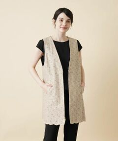 Leilian / レリアン テーラードジャケット | ペイズリーロングベスト