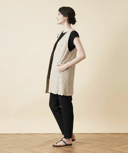 Leilian / レリアン テーラードジャケット | ペイズリーロングベスト | 詳細2