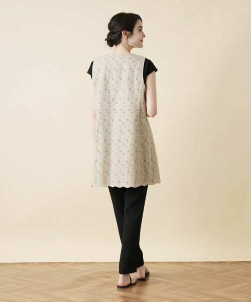 Leilian / レリアン テーラードジャケット | ペイズリーロングベスト | 詳細3