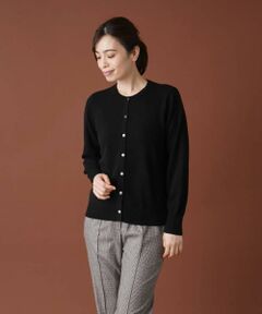 Leilian / レリアン カーディガン・ボレロ | カシミヤクルーネックカーディガン