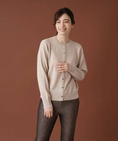 Leilian / レリアン カーディガン・ボレロ | カシミヤクルーネックカーディガン