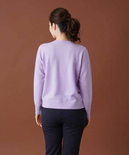 Leilian / レリアン カーディガン・ボレロ | カシミヤクルーネックカーディガン | 詳細12
