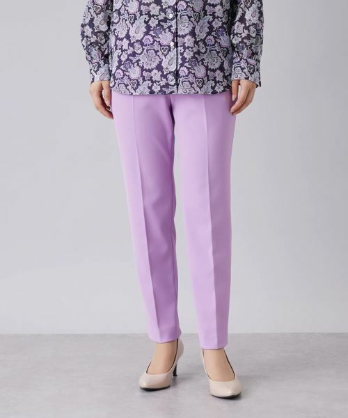 Leilian / レリアン その他パンツ | テーパードクロップドパンツ(アメジスト)