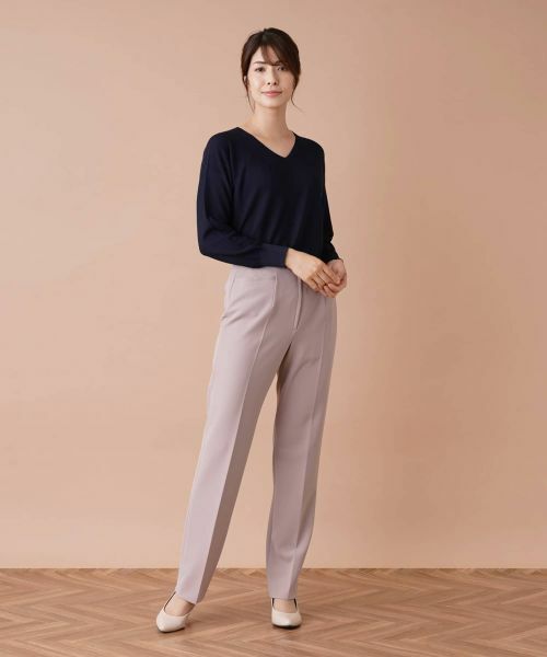 Leilian / レリアン その他パンツ | ストレッチセンタープレスパンツ | 詳細1