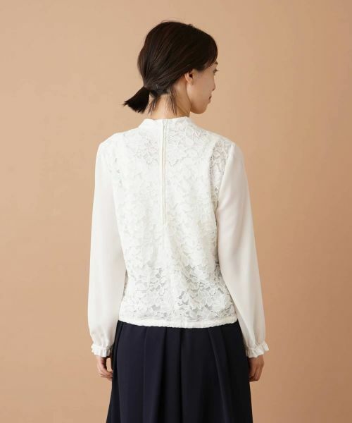 Leilian / レリアン シャツ・ブラウス | レース切り替えブラウス【セレモニー】 | 詳細6