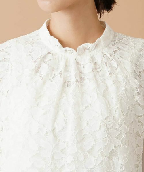 Leilian / レリアン シャツ・ブラウス | レース切り替えブラウス【セレモニー】 | 詳細7