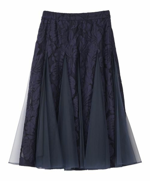 Leilian / レリアン ミニ・ひざ丈スカート | レースフレアスカート | 詳細1