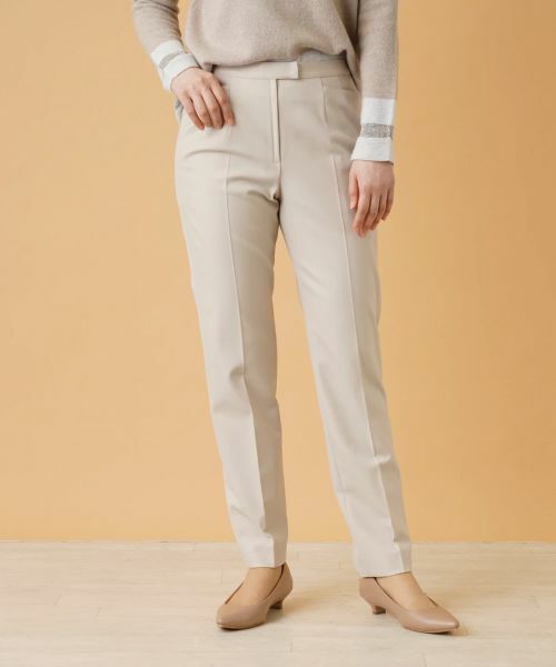 Leilian / レリアン その他パンツ | センタープレスパンツ(ライトベージュ)