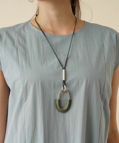 Leilian / レリアン ネックレス・ペンダント・チョーカー | 異素材オーバルネックレス