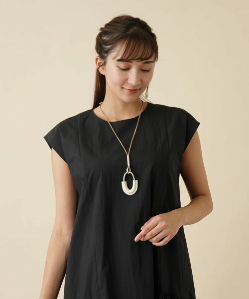 Leilian / レリアン ネックレス・ペンダント・チョーカー | 異素材オーバルネックレス | 詳細2