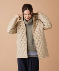 Leilian / レリアン テーラードジャケット | フーデッドキルティングジャケット