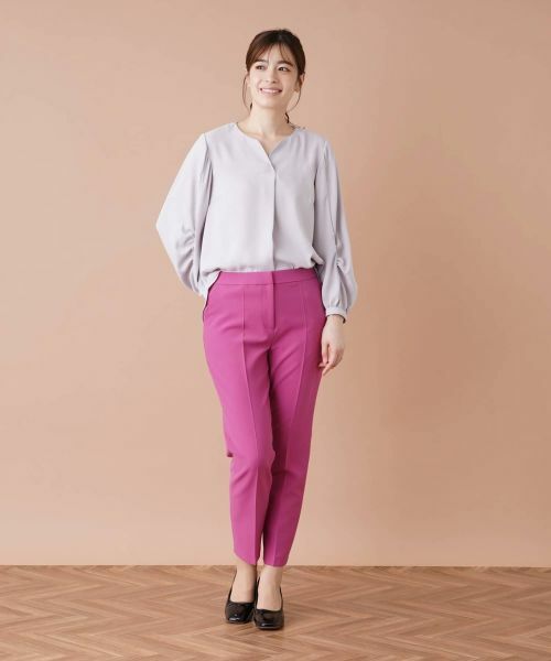 Leilian / レリアン その他パンツ | センタープレスクロップドパンツ | 詳細1