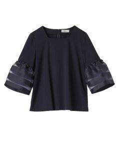 セール】 ラメボーダーカットソー【MUSE BY ROCHAS Premiere