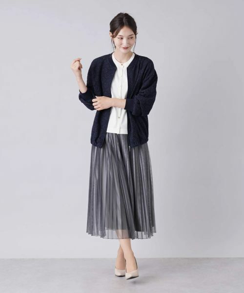 Leilian / レリアン その他アウター | ジップアップレースブルゾン | 詳細1