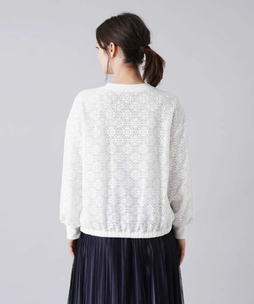 Leilian / レリアン その他アウター | ジップアップレースブルゾン | 詳細9